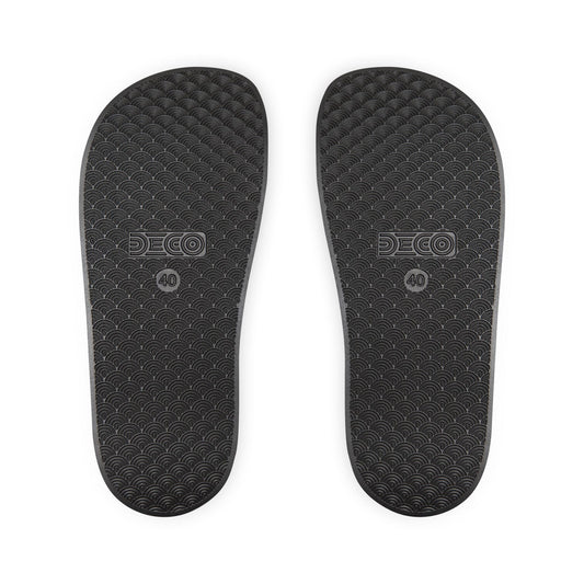 Removable-Strap Slide Sandals – Customizable Men's Pool & Beach Slides