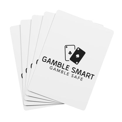 Gamble Smart Playing Cards — “Gamble Safe” Poker Deck with Classic Ace of Spades Design