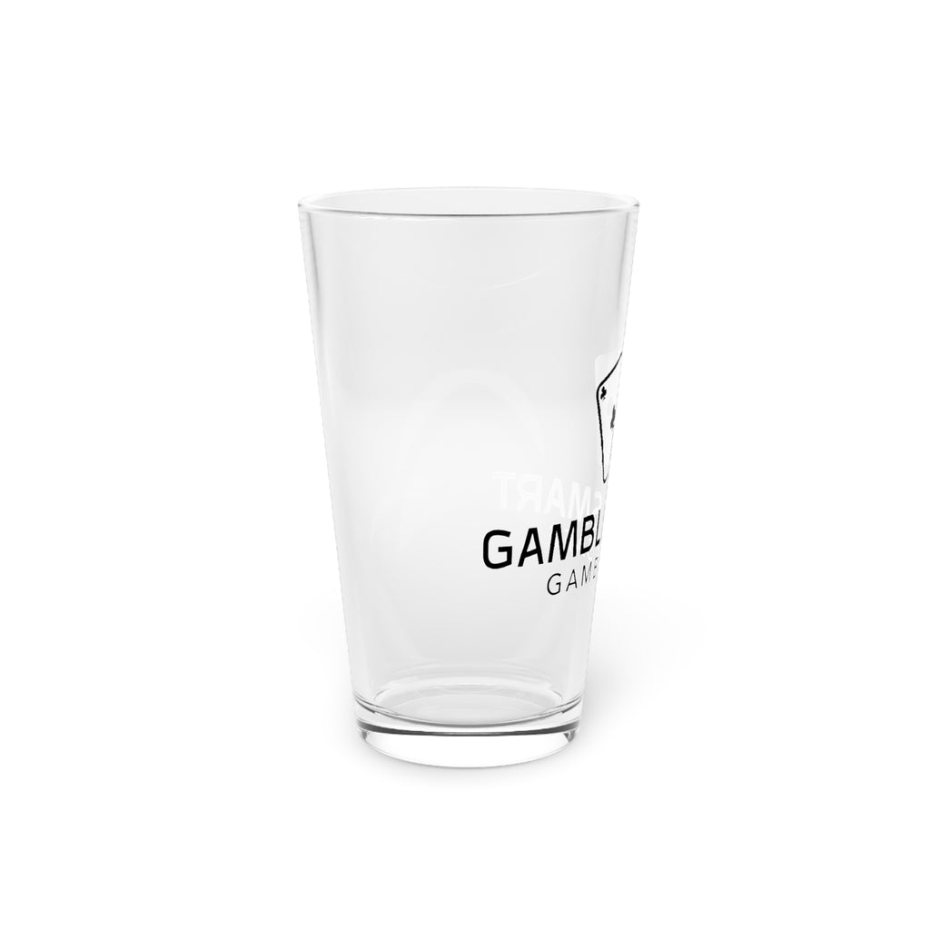 Gambler’s Pint Glass 16oz – Playing Cards Beer Glass