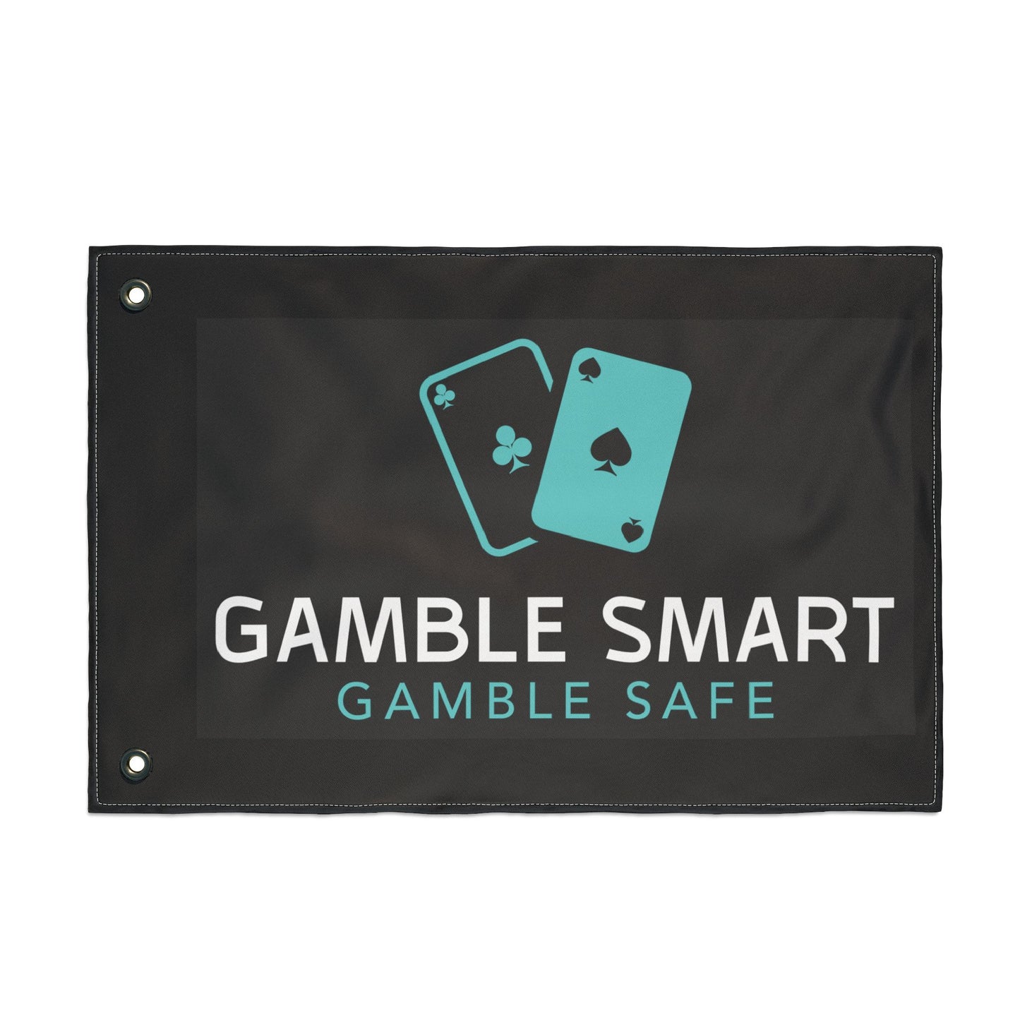 Gamble Smart Flag — Double-Sided Casino Safety Banner