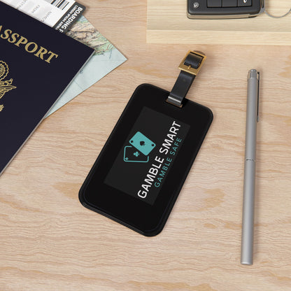Gamble Smart Luggage Tag — ‘Gamble Smart, Gamble Safe’ Travel ID