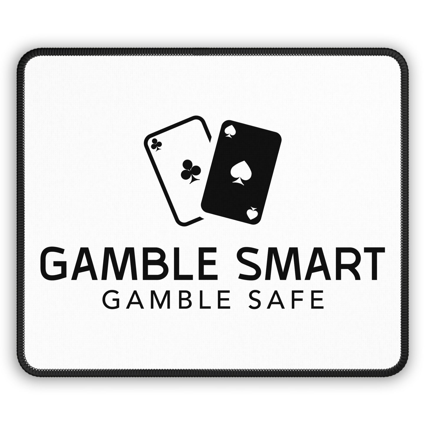 Gamble Smart Gaming Mouse Pad — ‘Gamble Smart, Gamble Safe’ Poker Desk Mat