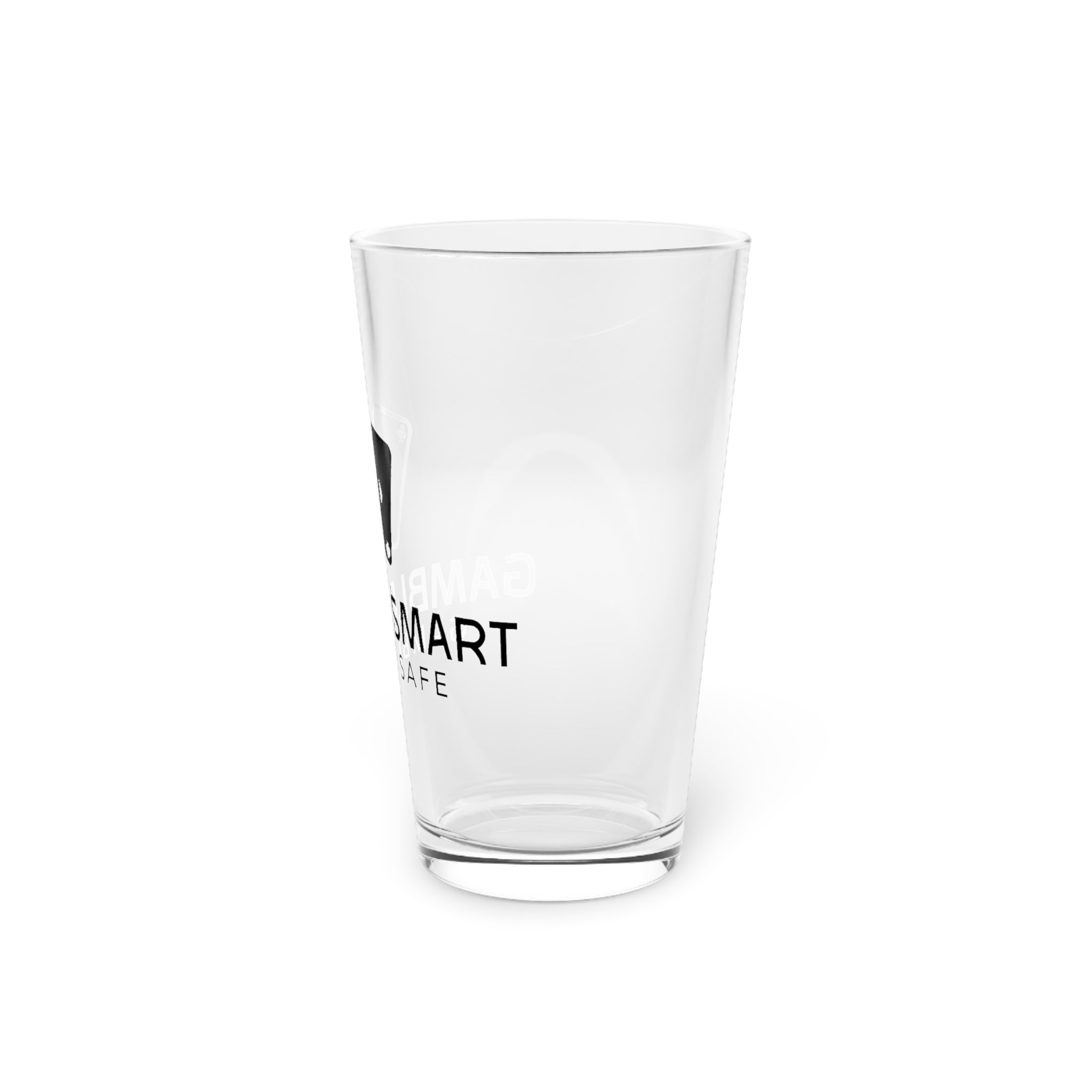 Gambler’s Pint Glass 16oz – Playing Cards Beer Glass