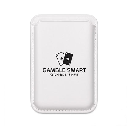 Vegan MagSafe Card Wallet — "Gamble Smart, Gamble Safe" Minimalist Phone Wallet