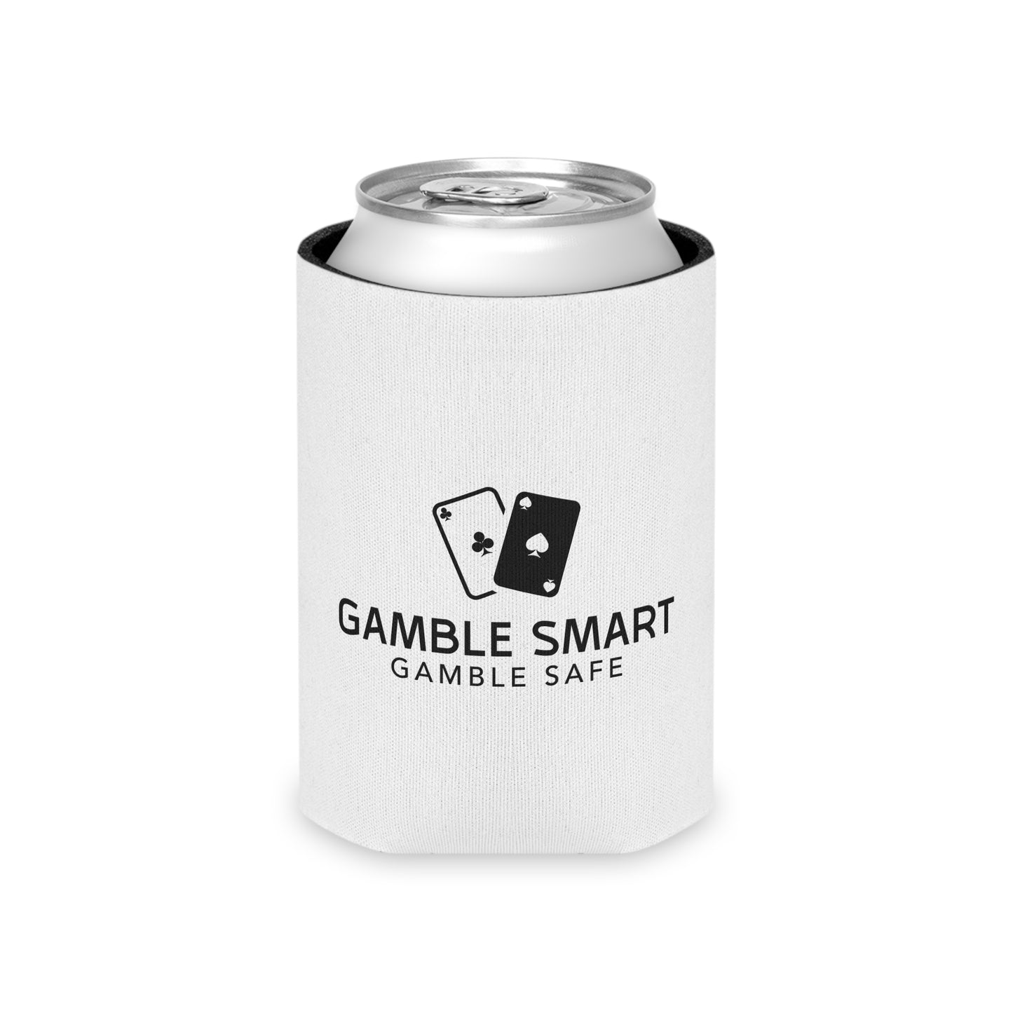 Can Cooler — "Gamble Smart, Gamble Safe" Poker Can Cooler