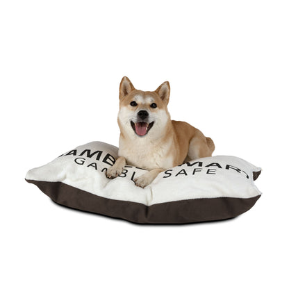 Gamble Smart Pet Bed — Cozy Poker-Themed Dog & Cat Pillow