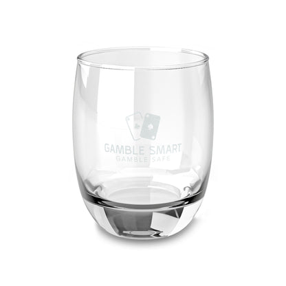 Engraved 6oz Whiskey Glass — Personalized Rocks Glass for Whiskey Lovers | 'Gamble Smart' Design