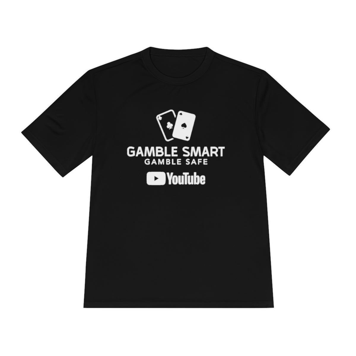 Gamble Smart Black Shirt . white logo with QR logo on back. image 1