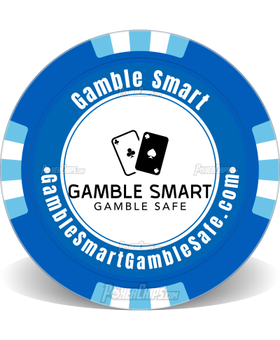 Blue Gamble Smart Poker Chip image 0