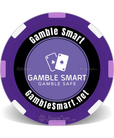 Purple Gamble Smart Poker Chip image 0