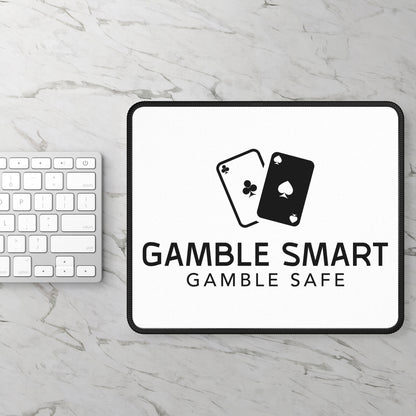 Gamble Smart Gaming Mouse Pad — ‘Gamble Smart, Gamble Safe’ Poker Desk Mat